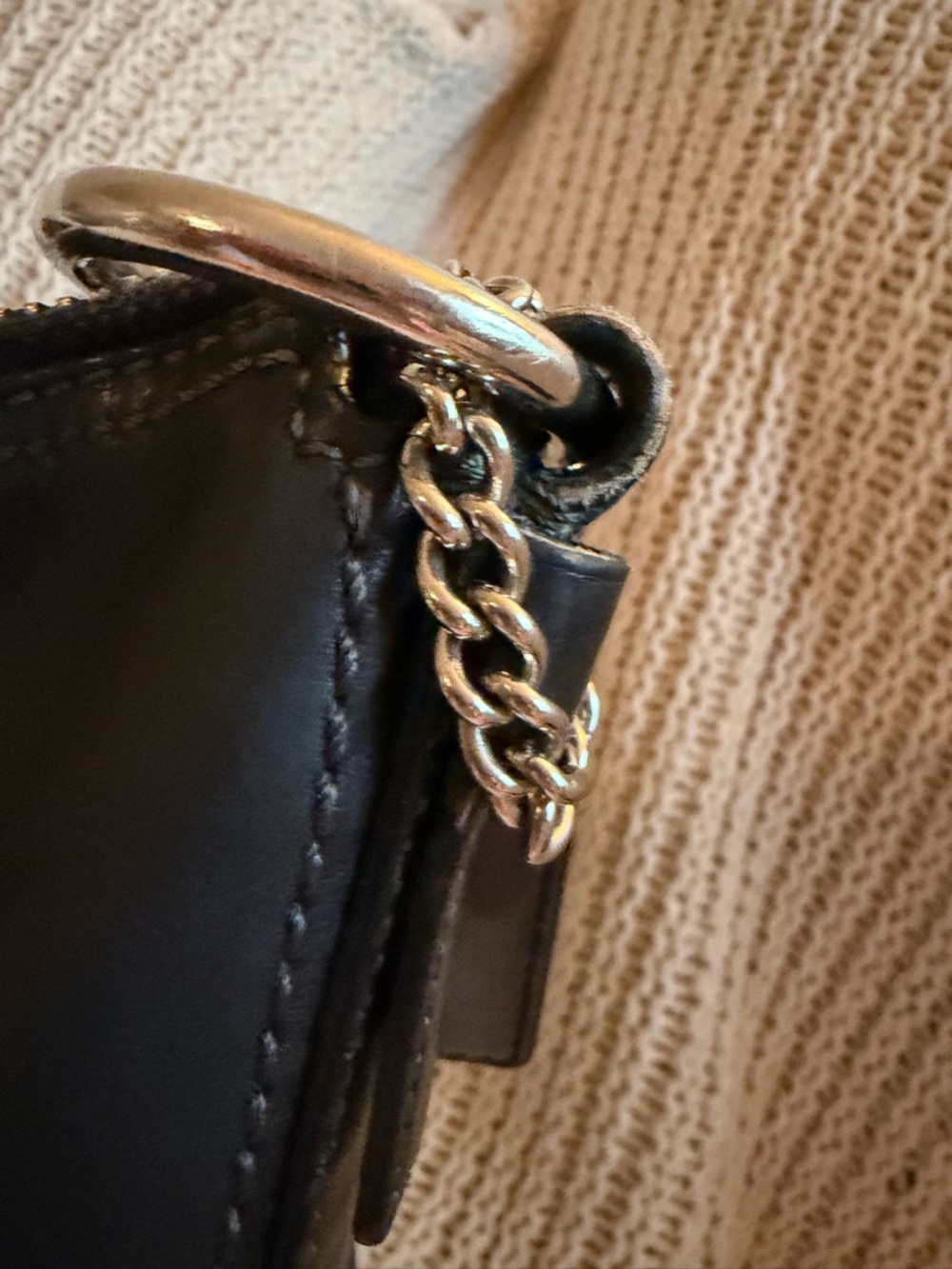 Coach Madison Maggie Leather Hobo 12684 Black Shoulder Bag Y2K EUC - Picture 10 of 13